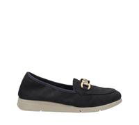 Frau Mocassino Comfort in Nabuk Blu 51F5-37, Blu