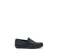 Frau - Mocassino con traversina in Pelle bottalata, Blu, 42