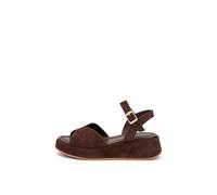Frau - Sandali con Plateau in Pelle Scamosciata