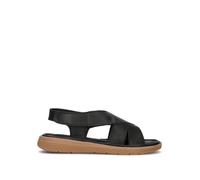 FRAU Sandalo donna nero in pelle 37