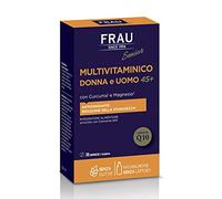 FRAU Senior, Multivitaminico Donna E Uomo 45+, Integratore Articolazioni E Integratore Stanchezza, 30 Compresse, Senza Glutine, color Bianco