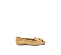 Frau, ,Shoes ,Donna ,Marrone ,39 EU Ballerina in camoscio con nappe