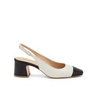 FRAU Sling Back Nero-Burro 93M8-40, Bianco