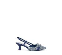 Frau - Slingback Gioiello bou on Tacco, Blu, 39