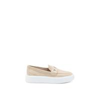 Frau - Slip-on in camoscio con Occhielli, Beige, 36