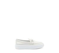 SLIP-ON IN PELLE BIANCA CON OCCHIELLI 39