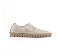 Frau Slip-on in Pelle laserata Panna