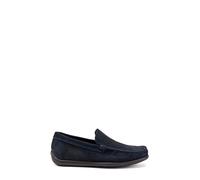 Frau - Slip-on in Pelle Scamosciata punzonata, Blu, 42