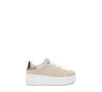 Frau - Sneakers Platform in Suede, Beige, 37