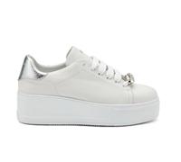 FRAU VERONA 39M1 P/E scarpe donna sneakers pelle tessuto stringhe casual zeppa