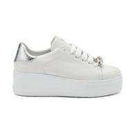 FRAU VERONA 39M1 P/E scarpe donna sneakers pelle tessuto stringhe casual zeppa