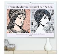 Frauenbilder im Wandel der Zeiten (hochwertiger Premium Wandkalender 2026 DIN A2 quer), Kunstdruck in Hochglanz: Illustrationen von der Antike bis in die Neuzeit