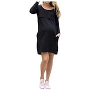 FRAUIT Abbigliamento Allattamento Invernale Abito Premaman Elegante Inverno Vestiti maternità Autunno Abiti Gravidanza Invernali Vestito Maglia Divertenti Maniche Lunghe