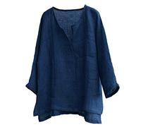 FRAUIT Camicia Uomo Coreana Lino Camicia Uomini Taglie Forti Camicie Ragazzo Maniche Lunghe Vintage Plus Size Oversize Magliette Manica Lunga Elegante T Shirt Strane Estive Maglie Canottiera
