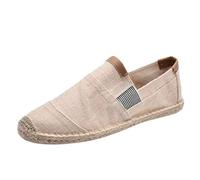FRAUIT Espadrillas Classiche in Tela Mocassini Uomo Eleganti Estivi Pantofole Ragazzo Chiuse Estive Scarpe Uomini Estive Senza Lacci Loafers Men Scarpe Antinfortunistica Estive Leggere Traspirante