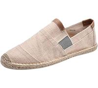FRAUIT Espadrillas Classiche in Tela Mocassini Uomo Eleganti Estivi Pantofole Ragazzo Chiuse Estive Scarpe Uomini Estive Senza Lacci Loafers Men Scarpe Antinfortunistica Estive Leggere Traspirante