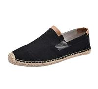 FRAUIT Espadrillas Classiche in Tela Mocassini Uomo Eleganti Estivi Pantofole Ragazzo Chiuse Estive Scarpe Uomini Estive Senza Lacci Loafers Men Scarpe Antinfortunistica Estive Leggere Traspirante