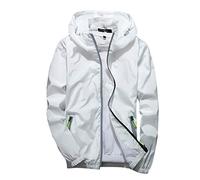 FRAUIT Giacca A Vento Uomo Trekking Traspirante Giacche Impermeabile Ragazzo Leggera Taglie Forti Plus Size Oversize Hooded Sweat Sportiva Felpa Uomini con Cappuccio E Zip Cardigan Giubbotto Cappotto