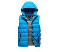 FRAUIT Gilet Uomo Cotone Taglie Forti Trapuntato Senza Maniche Giubbotto Ragazzo Invernale Antivento Smanicato Uomini con Cappucci Oversize Giacca Softshell Trekking Giacche Invernali Piumino