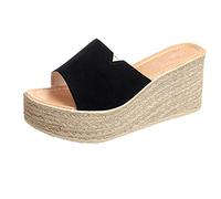 FRAUIT Infradito Donna Zeppa Alta Corda Ciabatte Ragazza Estive Mare Flip Flops Pantofole Estivi Eleganti Sandali Con Tacco Alto E Plateau Scarpe Da Spiaggia Mare Piscina Sandalo Gladiatore