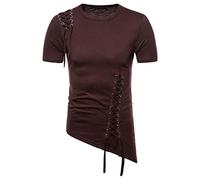 FRAUIT Magliette Uomo Estive Particolari T Shirt Uomini Divertenti Cotone Maglietta Ragazzo Manica Corta Camicie Estive Camicia Slim Fit Elegante Maglia Cotone Maglie Tinta Unita