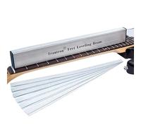 Frautron Livellamento dei tasti, 40,6 cm, in acciaio inox, livellatore per tasti, strumento di riparazione per liutai, con 2 set di carta vetrata di ricambio a grana 120/240/320/400/600/1000