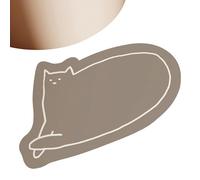 Fravsiu Bath Mat, Semi-Circular Bathroom Rug, Non Slip Absorbent Floor Doormat, Soft Quick-Dry (1 Pack,), for Entryway, Bedroom, Living Room, Tub Area and More