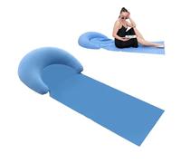 Fravsiu Beach Mat, Portable Beach Carpet with Inflatable Pillow, Single Person Lounger, Sandproof Relaxing Pad for Resting, Sleeping, Sun, Bathing, Tanning, 7,09 x 7,87 x 1,97 pollici