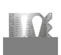 Fravsiu Bolt Size Finder, Vite String Gauge Ruler, Precision Metric Tool to Thread Pitch and Diameter, Interactive Ideal for Plumbing Engineering Automotive Construction Repairs 3.74 Inches