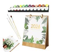 Fravsiu Calendar 2026, Digital Painting Art Calendar, Stylish Desk Display, Compact Stand-Up Design, Decorative Monthly Pages, (1PC), for Home, Uffici, Bedroom, Living Room