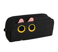 Fravsiu Cat Pencil Holder, Cat Ear Pencil Case, Cute Pencil Pouch, Multifunctional Organizer, Stylish Zipper Pencil Case, Cosmetic and Pencil Bag for College High School Primary School