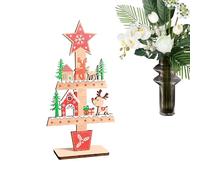 Fravsiu Centrepiece de table de Noël avec Renne,décoration de bureau en bois avec arbre de Noël | Ornamento de bureau pour Mensola Maison de Fatme manteau fête saison