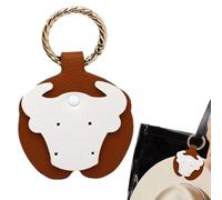 Fravsiu Clip per cappello da viaggio - Magnetico Cartoon Panda Design HandFree Bag accessorio | Clip per cappello da viaggio, multifunzione, in pelle PU, clip per borse da viaggio, zaini