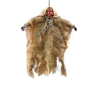 Fravsiu Halloween Ghost Decor, Catena Ghost Ornament, Spooky Hanging Decoration with Chains and Cloth, Haunted House Party Prop for Garden Yard Patio Tree Porch Bedroom Indoor Outdoor