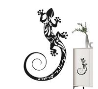 Fravsiu Metal Gecko for Outdoors, Vibrante Garden Decor, Metal Gecko Accent, Intricate Art Versatile Outdoor Gecko Decoration With Vibrant Finish Rust Resistant Garden Artistic Metal Gecko for Wall