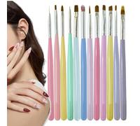 Fravsiu Nail Brush Set, Nail Design Brushes, Nail Dotting Tools, Nail Painting Brushes, Striping Nail Brushes, Nail Drawing Pen, Brushes, Nail Brush Set Of 12, For Women Nail Design