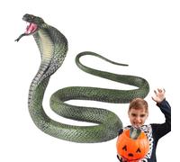 Fravsiu Prank Snake, Realistic Figure, Oversized Design Delivers Vivid Spine-Chilling Shock, Intricate Detailing Amplifies Rich Exotic Aura, Party Prop for Halloween Events