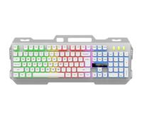 Fravsiu RGB Mechanical Keyboard, Light Up Gamings Keyboard, Aesthetic Mechanical Keyboard, Compact Mechanical Keyboard 18,03 x 6,69 x 1,18 pollici for Offices, Computer Desktop and Home Gamers