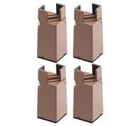 Fravsiu Risers for Table Legs | Heavy Duty Bed Raiser Blocks | 4 X Furniture Leg Risers for Desks and Beds | Sturdy Table and Chair Height Lifters for Enhanced Comfort and Space Efficiency