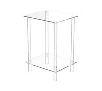 Fravsiu Tavolo, Trasparente Acrilico Alto End Tavolo, Space-Saving Modern Shelf Stand, Multifunzionale Organizer per Bathroom, Apartment, Dorm, Hotel, Ristorante, Living Room