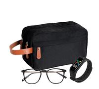 Fravsiu Toiletry Bag for Men, Travel Toiletry Bag, Mens Toiletry Bag, Toiletry Bag Organizer, Water-Resistant Organizer, Double-Layer Organizer, Grooming Travel Case, for Grooming