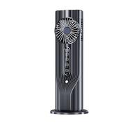 Fravsiu Umidificatore Fan, Desk Misting Ventilator, portatile Quiet Cooler with 100ml Water Tank Remote Control, Mist Fan for Home Camping Tent Patio Car Nursery Use, 13.98 x 6.1 Inches