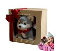 Fravsiu Walking Dog Toy, Interactive Puppy, Barking Wagging Pet Doll, Moving Animal, for Home Living Room, Girls, Boys, Children, Daughter, Son, Playtime Fun and More