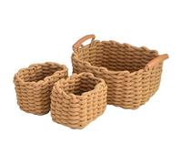 Fravsiu Woven Storage Basket, Rectangular Organizer Box, Desktop Toy Storage Bin, Handwoven Basket for Books Magazines Snacks Keys Remote Controls Room Living Room Home Office Organization Use