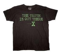 Fraxen Casual T-Shirt The Truth Is out There Schwarz Herren Black S