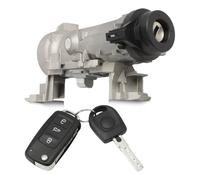 Fraylis Interruttore di accensione set serratura di accensione con 1 chiavi+1 telecomando per A3 Q3 TT Seat Alte Leon Beetle Golf Jetta Passat involucro di blocco sterzo 1K0905851B 1K090