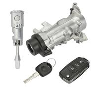 Fraylis Neiman Interruttore di Accensione Bloccasterzo 1K0905851B con 1 Telecomando 1 Cilindro Serratura Porta per A3 Q3 TT Golf PLUS 5 6 Caddy EOS Touran Tiguan Beetle Scirocco Seat Altea Leon