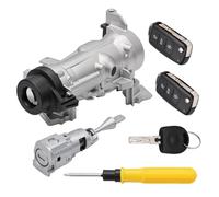 Fraylis Neiman Interruttore di Accensione Bloccasterzo 1K0905851B con 2 Telecomando 1 Cilindro Serratura Porta per A3 Q3 TT Golf PLUS 5 6 Caddy EOS Touran Tiguan Beetle Scirocco Seat Altea Leon