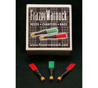 Frazer Warnock 10 Confezione Verde Rosso Pratica Chanter Ance per Cornamusa