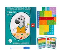 Frazione Tiles, Magnetic Counters, Matematica manipolativa, Colorful Design, Interactive Learning Tool, Ideal for Classroom Lessons, Homeschool Activities, Games, and Student Practice